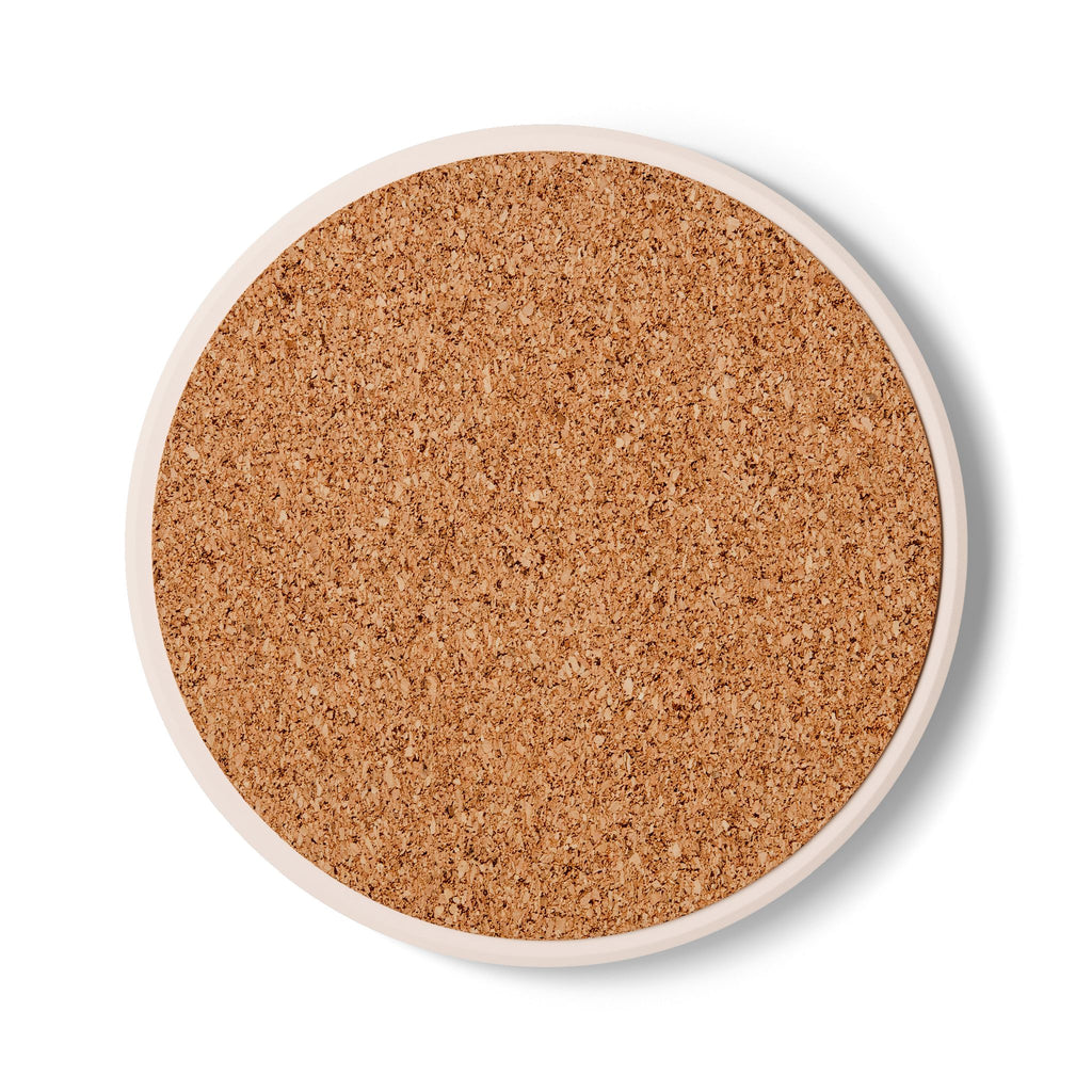 Lime Slice Ceramic Coaster — Bright Citrus Drink Coaster